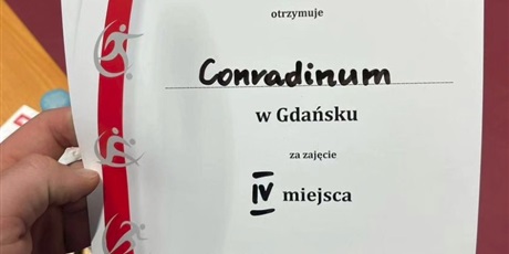 IV miejsce w Drużynowych Mistrzostwach Gdańska w tenisie stołowym.