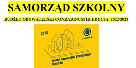 BUDŻET OBYWATELSKI CONRADINUM III EDYCJA  2022/2023