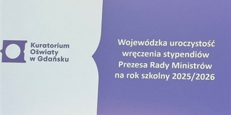 Stypendium Prezesa Rady Ministrów za wyniki w nauce dla uczennicy Conradinum