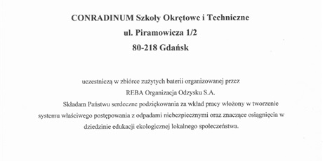 Powiększ grafikę: Dyplomy/podziękowania