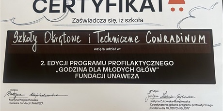 Powiększ grafikę: Dyplomy/podziękowania