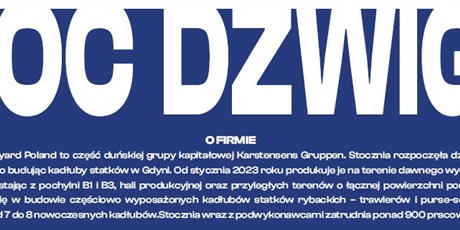 „MOC DŹWIGU” - autorski projekt Karstensen Shipyard Poland